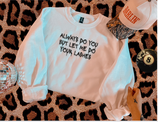 lash artist crewneck